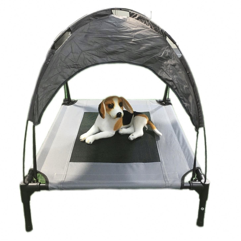 Tenda de verão para cães e gatos com armazenamento desmontável Design Oxford Canopy respirável para animais de estimação