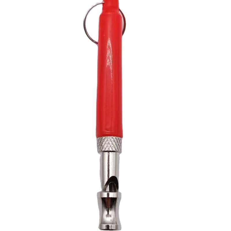 8cm*0.8cm Pequeno tamanho Cão de estimação Apito Metal Material PC para comunicação eficaz