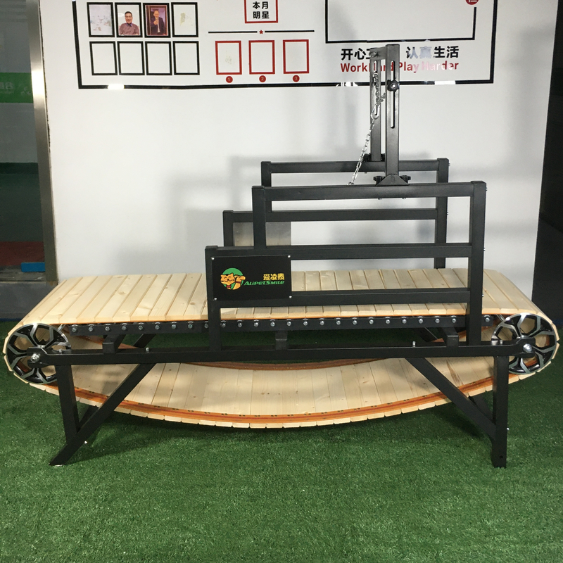 175cm*52cm*130cm/200cm*58cm*150cm Wood Dog Treadmill para treino de agilidade e corrida