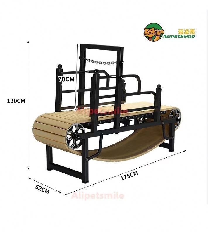 Acero inoxidável e plástico máquina de correr para cães para animais de estimação Diário de treino de tecido Material de amostra